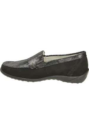 Waldläufer Dames, Schoenen, Zwart, Maat: 41 EU Leer