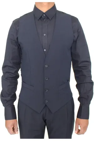 Dolce & Gabbana Heren, Pakken, Blauw, Maat: XS Wol