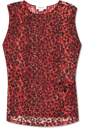 Alexander McQueen Dames, Tops, Rood, Maat: 2XS Viscose
