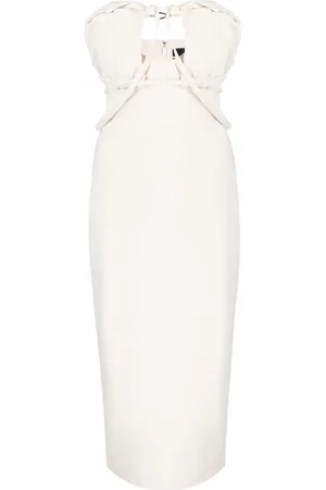 Jacquemus Dames, Jurken, Wit, Maat: XS Katoen