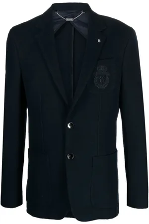 BILLIONAIRE Heren, Jassen, Blauw, Maat: 2XL Katoen
