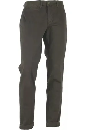 Made in italia Heren, Broeken, Bruin, Maat: 4XL