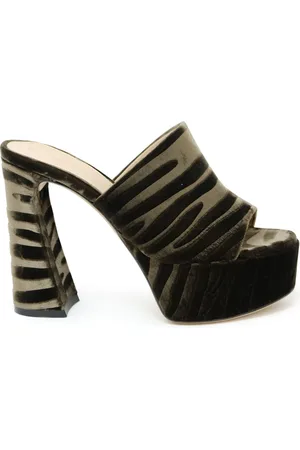 Gianvito Rossi Dames, Schoenen, Bruin, Maat: 38 1/2 EU Velours