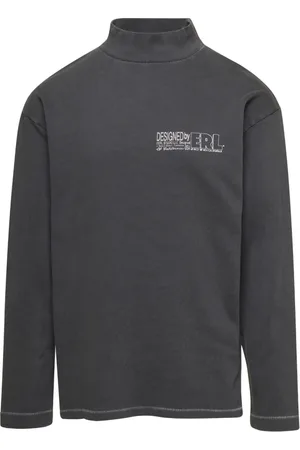 ERL Heren, Sweatshirts & Hoodies, Zwart, Maat: L Katoen