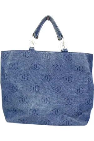 CHANEL Dames, Pre-owned, Blauw, Maat: ONE Size Denim