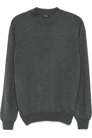 BARBA Heren, Truien, Grijs, Maat: 3XL Wol