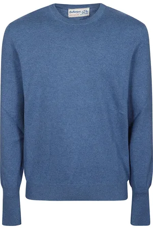 BALLANTYNE Heren, Truien, Blauw, Maat: XL Kasjmier