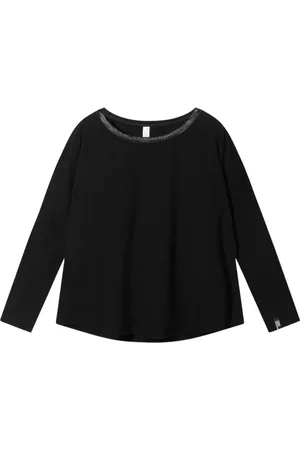 10 days Dames, Blouses & Shirts, Zwart, Maat: S Linnen
