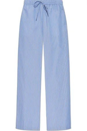 Marni Dames, Broeken, Blauw, Maat: XS Katoen