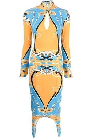 Patou Dames, Jurken, Blauw, Maat: S