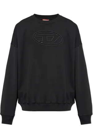 Diesel Heren, Sweatshirts & Hoodies, Zwart, Maat: 2XL Katoen