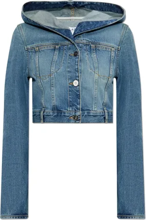 Alaïa Dames, Jassen, Blauw, Maat: XS Denim