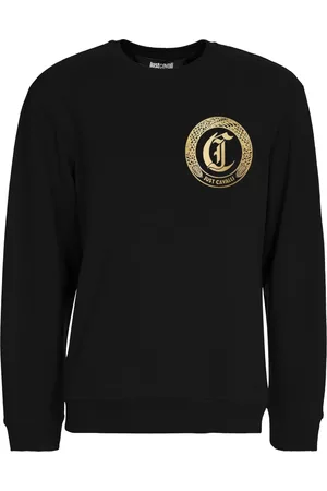 Roberto Cavalli Heren, Sweatshirts & Hoodies, Zwart, Maat: 2XL