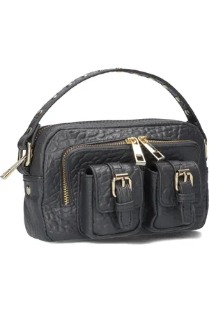 Nunoo Dames, Tassen, Grijs, Maat: ONE Size Leer