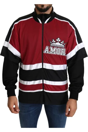 Dolce & Gabbana Heren, Sweatshirts & Hoodies, Rood, Maat: M Nylon