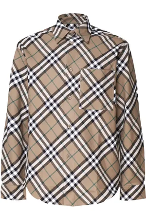 Burberry Heren, Overhemden, , Maat: XL Wol