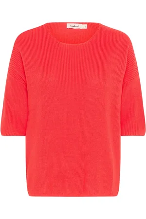 Soaked in Luxury Dames, Truien, Rood, Maat: M Katoen