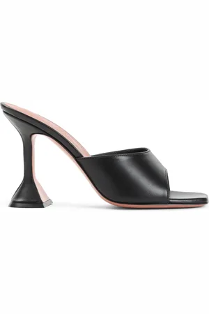 Amina Muaddi Dames, Schoenen, Zwart, Maat: 37 EU Leer