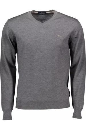 HARMONT&BLAINE Heren, Truien, Grijs, Maat: 3XL Wol