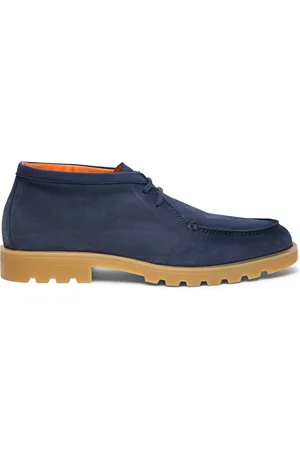 santoni Heren, Schoenen, Blauw, Maat: 39 EU Leer