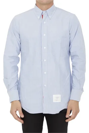 Thom Browne Heren, Overhemden, Blauw, Maat: L Katoen