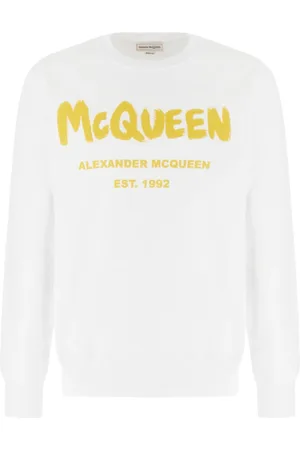 Alexander McQueen Heren, Sweatshirts & Hoodies, Wit, Maat: L