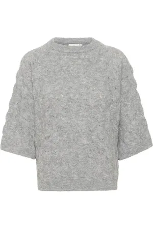 Kaffe Dames, Truien, Grijs, Maat: XS Wol
