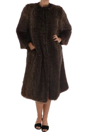 Dolce & Gabbana Dames, Mantels, Bruin, Maat: XS Zijde