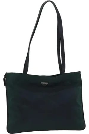 Prada Dames, Pre-owned, Groen, Maat: ONE Size Nylon