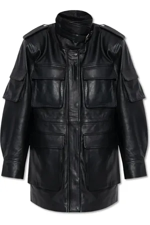Gestuz Dames, Jassen, Zwart, Maat: XS Leer