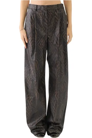 Roberto Cavalli Dames, Broeken, Bruin, Maat: 2XS