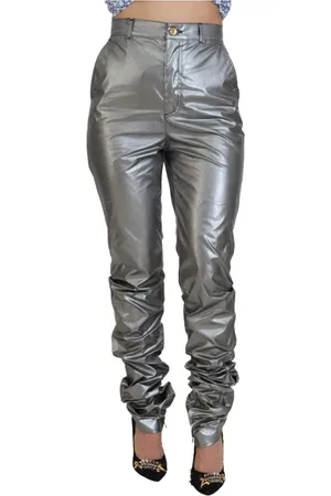 Dolce & Gabbana Dames, Broeken, Grijs, Maat: XS Poliester