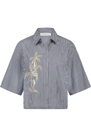 NUKUS Dames, Blouses & Shirts, Blauw, Maat: L