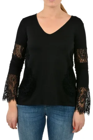 Desigual Dames, Tops, Zwart, Maat: S Viscose