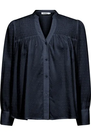 Co`Couture Dames, Blouses & Shirts, Blauw, Maat: M Viscose