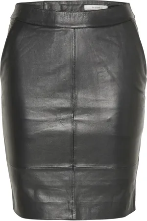 Gestuz Dames, Rokken, Zwart, Maat: XL Leer