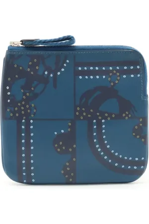 Hermès Dames, Pre-owned, Blauw, Maat: ONE Size Leer