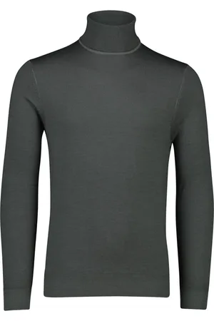 Profuomo Heren, Truien, Grijs, Maat: 2XL Wol