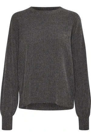 Kaffe Dames, Truien, Grijs, Maat: S Viscose