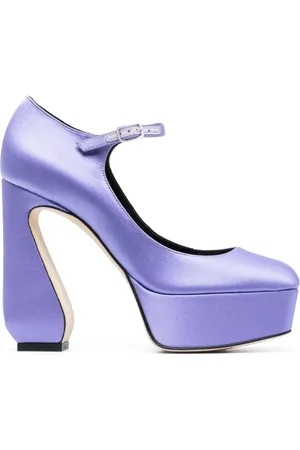 Sergio Rossi Dames, Schoenen, Paars, Maat: 38 EU