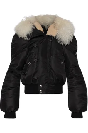 Alexander McQueen Dames, Jassen, Zwart, Maat: 2XS Leer