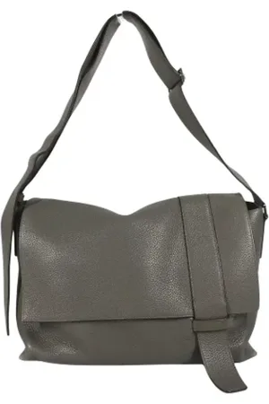 Hermès Heren, Pre-owned, Grijs, Maat: ONE Size Leer