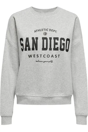 ONLY Dames, Sweatshirts & Hoodies, Grijs, Maat: L Katoen