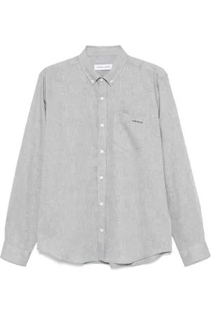 Maison Labiche Heren, Overhemden, Grijs, Maat: M