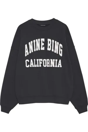 ANINE BING Dames, Sweatshirts & Hoodies, Zwart, Maat: XS Katoen