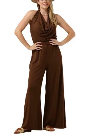 NOTRE-V Dames, Jumpsuits & Playsuits, Bruin, Maat: 2XL