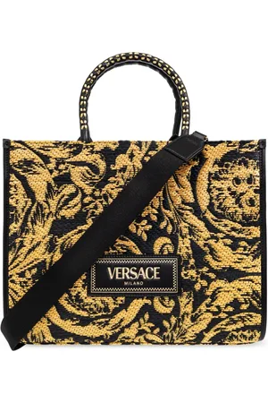VERSACE Dames, Tassen, Zwart, Maat: ONE Size Katoen