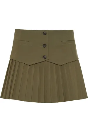 MVP Wardrobe Dames, Rokken, Groen, Maat: XS Leer