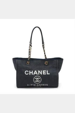 CHANEL Dames, Pre-owned, Blauw, Maat: ONE Size Denim