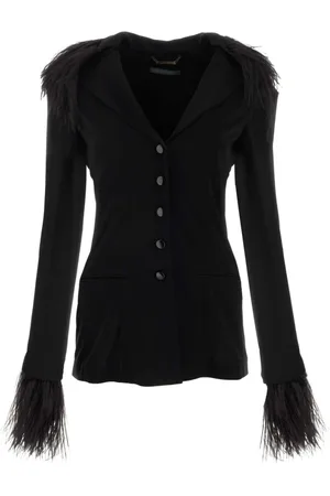 Alberta Ferretti Dames, Jassen, Zwart, Maat: 2XS Viscose